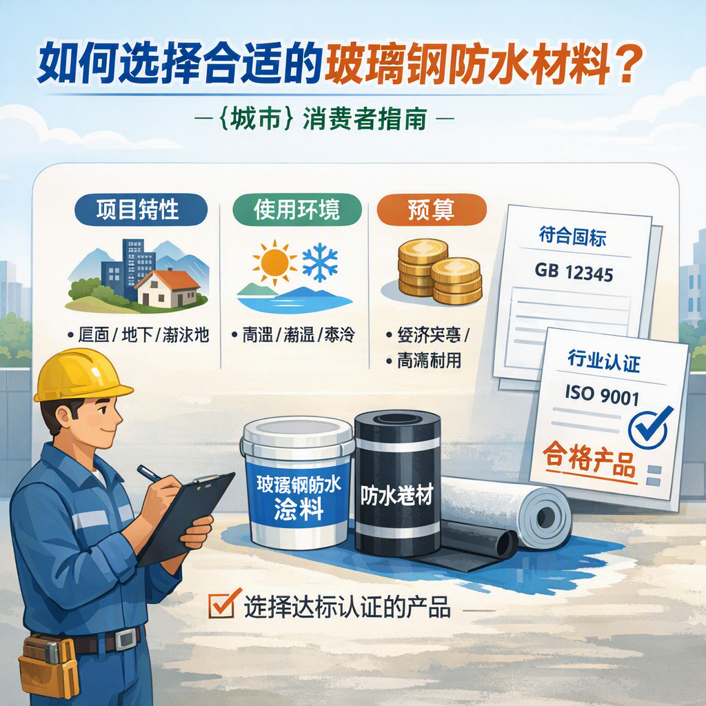 如何判定玻璃钢防水材料的合格标准? 十堰 消费者指南