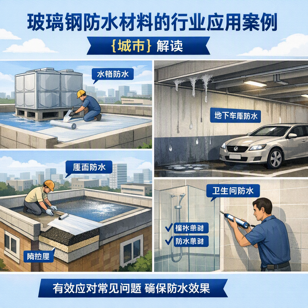 玻璃钢防水材料的行业应用案例,十堰解读